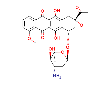 (1S,3S)-3-acetyl-3,5,12-trihydroxy-10-methoxy-6,11-dioxo-1,2,3,4,6,11-hexahydrotetracen-1-yl 3-amino-2,3,6-trideoxy-alpha-L-arabino-hexopyranoside