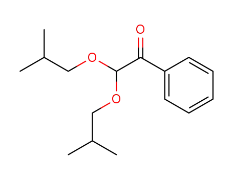 Molecular Structure of 81427-76-1 (Ethanone, 2,2-bis(2-methylpropoxy)-1-phenyl-)