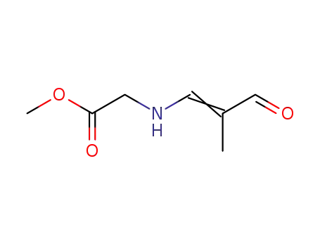 Molecular Structure of 77714-25-1 (N-(2-methyl-3-oxoprop-1-enyl)glycine methyl ester)