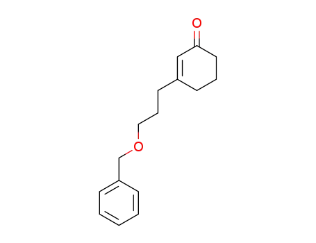 Molecular Structure of 144730-20-1 (3-[3-(benzyloxy)propyl]cyclohex-2-enone)