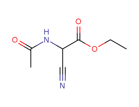 Molecular Structure of 4977-62-2 (Ethyl acetamidocyanoacetate)