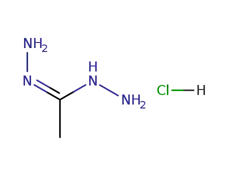 Molecular Structure of 56873-72-4 (Acetohydrazid-hydrazon-hydrochlorid)