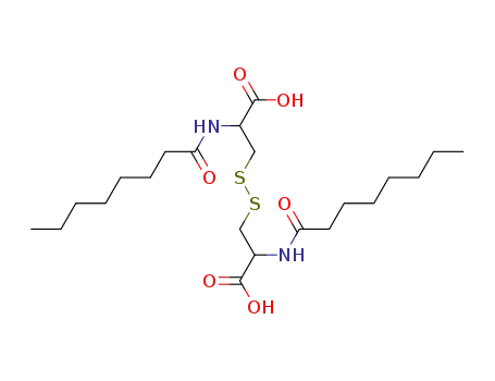 Molecular Structure of 41760-23-0 (N,N'-bis(1-oxooctyl)-L-cystine)