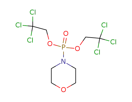 Molecular Structure of 76078-38-1 (bis(2,2,2-trichloroethyl) morpholinophosphonate)