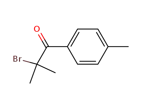 Molecular Structure of 14289-68-0 (1-Propanone, 2-bromo-2-methyl-1-(4-methylphenyl)-)
