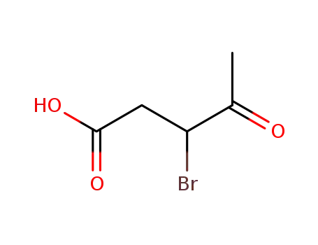 Molecular Structure of 62557-43-1 (Pentanoic acid, 3-bromo-4-oxo-)