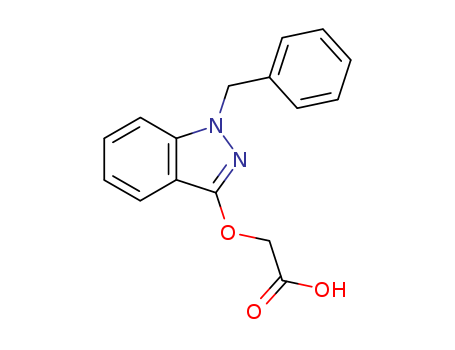 20187-55-7,Bendazac,Aceticacid, [(1-benzyl-1H-indazol-3-yl)oxy]- (8CI);Acetic acid,[[1-(phenylmethyl)-1H-indazol-3-yl]oxy]- (9CI);(1-Benzyl-3-indazolyl)oxyaceticacid;1-Benzylindazole-3-oxyacetic acid;Bindazac;Dogalina;Zildasac;Zildazac;