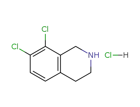 Molecular Structure of 57987-77-6 (7,8-dichloro-1,2,3,4-tetrahydroisoquinolinium chloride)