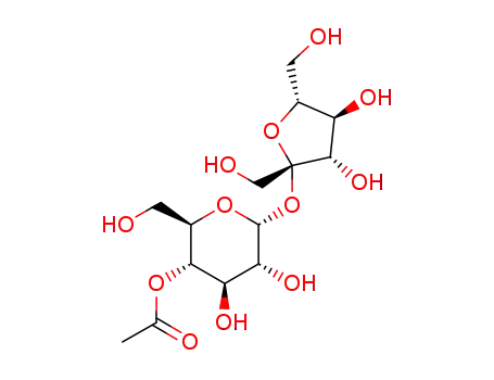 Molecular Structure of 63648-80-6 (sucrose 4-acetate)