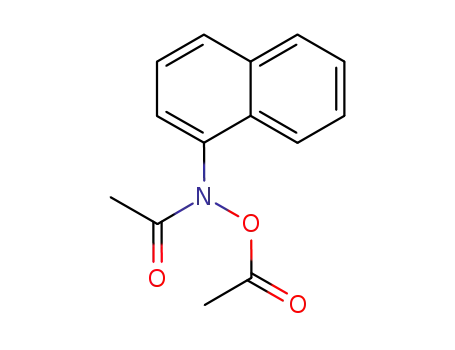 Molecular Structure of 38105-25-8 (N-(acetyloxy)-N-(naphthalen-1-yl)acetamide)