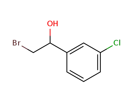Molecular Structure of 117538-45-1 (2-BROMO-1-(3-CHLOROPHENYL)ETHANOL)