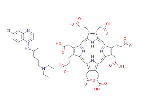 Molecular Structure of 114422-77-4 (uroporphyrin I - chloroquine complex)