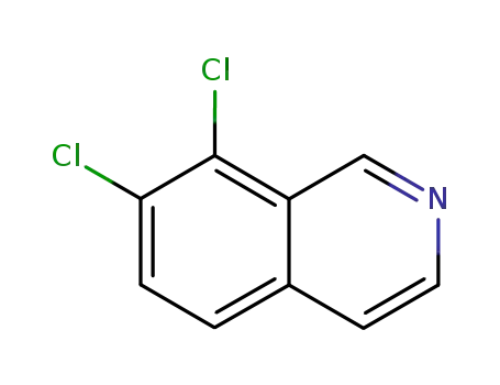 Molecular Structure of 61563-36-8 (7,8-Dichloroisoquinoline)