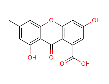 9H-Xanthene-1-carboxylicacid, 3,8-dihydroxy-6-methyl-9-oxo-