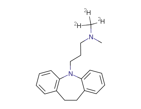 Molecular Structure of 65100-48-3 (10,11-dihydro-N-methyl-N-(methyl-d<sub>3</sub>)-5H-dibenz(b,f)azepine-5-propanamine)