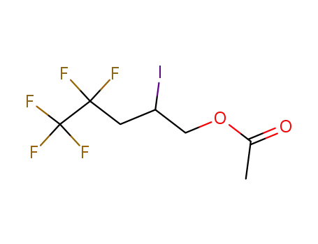 Molecular Structure of 148043-71-4 (4,4,5,5,5-pentafluoro-2-iodopentyl acetate)
