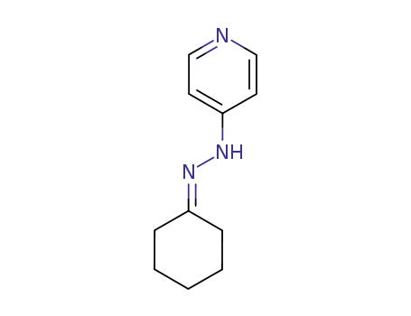 Molecular Structure of 1135-35-9 (cyclohexanone-[4]pyridylhydrazone)