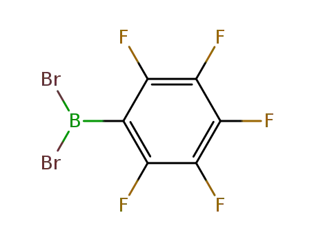 Molecular Structure of 1012-83-5 ((pentafluoro phenyl) dibromo borane)
