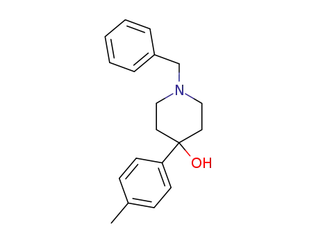 Molecular Structure of 13299-35-9 (4-Piperidinol, 4-(4-methylphenyl)-1-(phenylmethyl)-)