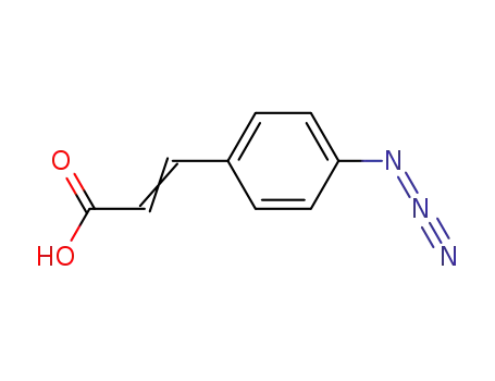 Molecular Structure of 30980-75-7 (2-Propenoic acid, 3-(4-azidophenyl)-)