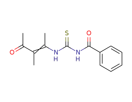 Molecular Structure of 85741-87-3 (N-benzoyl-N'-(1,2-dimethyl-3-oxo-1-butenyl)thiourea)