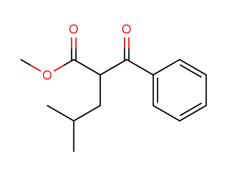 Molecular Structure of 100511-35-1 (methyl 2-benzoyl-4-methylvalerate)