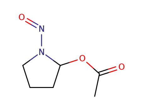 Molecular Structure of 59435-85-7 (alpha-acetoxy-N-nitrosopyrrolidine)