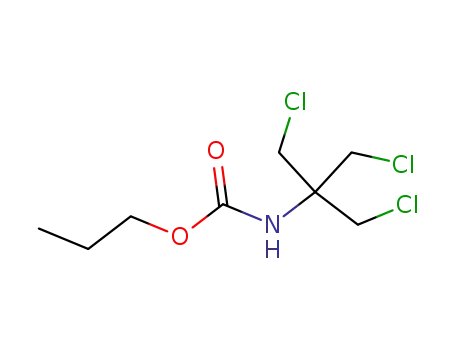 Molecular Structure of 84298-20-4 (propyl 2-chloro-1,1-di<chloromethyl>ethyl carbamate)