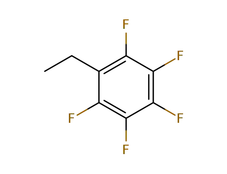 Molecular Structure of 2251-81-2 (1,2,3,4,5-Pentafluoro-6-ethylbenzene)