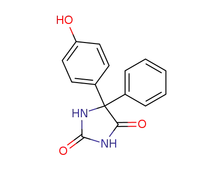 Molecular Structure of 2784-27-2 (5-(4-HYDROXYPHENYL)-5-PHENYLHYDANTOIN)