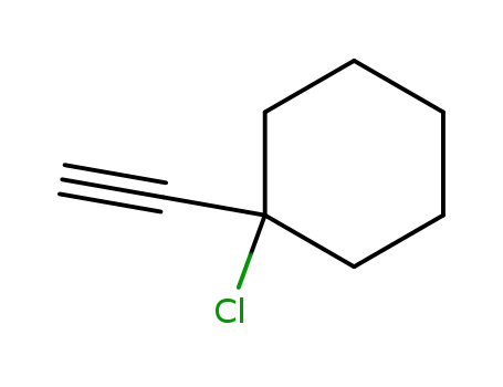 Molecular Structure of 6209-75-2 (Cyclohexane, 1-chloro-1-ethynyl- (6CI, 7CI, 8CI, 9CI))