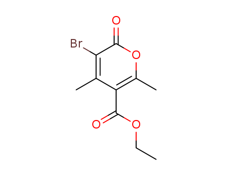2H-Pyran-5-carboxylicacid, 3-bromo-4,6-dimethyl-2-oxo-, ethyl ester