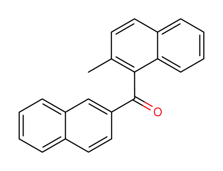 Molecular Structure of 110876-52-3 (2-METHYL-1,2'-DINAPHTHYL KETONE)