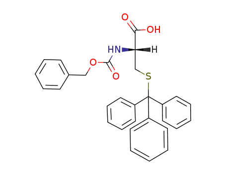 Molecular Structure of 26311-04-6 (N-[(benzyloxy)carbonyl]-S-tritylcysteine)