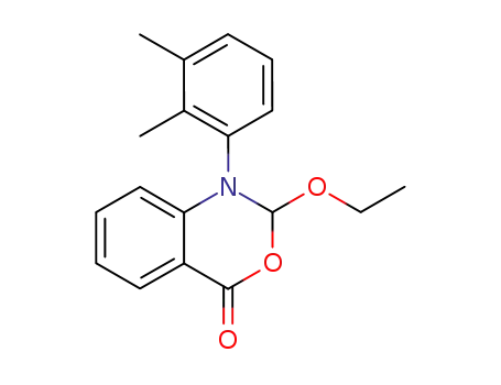Molecular Structure of 137488-42-7 (4H-3,1-Benzoxazin-4-one, 1-(2,3-dimethylphenyl)-2-ethoxy-1,2-dihydro-)