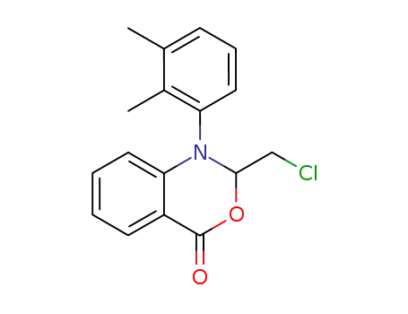 Molecular Structure of 137488-43-8 (4H-3,1-Benzoxazin-4-one,
2-(chloromethyl)-1-(2,3-dimethylphenyl)-1,2-dihydro-)