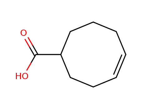 Molecular Structure of 4103-10-0 (4-Cyclooctene-1-carboxylic acid)