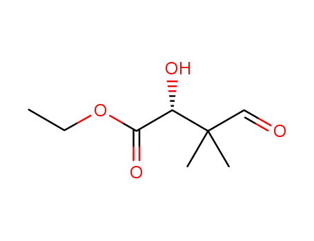 Molecular Structure of 1196498-52-8 (2(R)-hydroxy-3,3-dimethyl-4-oxo-butxyric acid ethyl ester)
