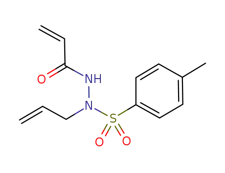 Molecular Structure of 1173165-19-9 (N'-acryloyl-N-allyl-4-methylbenzenesulfonohydrazide)