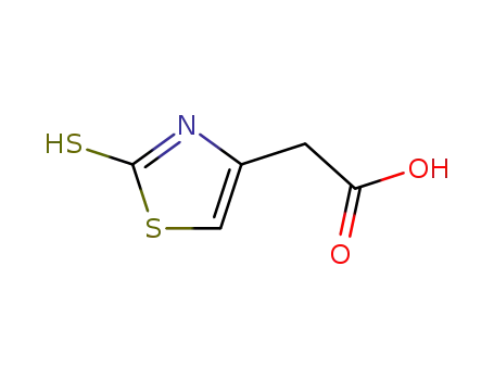 Molecular Structure of 36365-79-4 ((2-thioxo-4-thiazolin-4-yl)acetic acid)