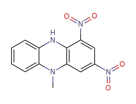 Molecular Structure of 4177-31-5 (5,10-dihydro-5-methyl-1,3-dinitro-phenazine)