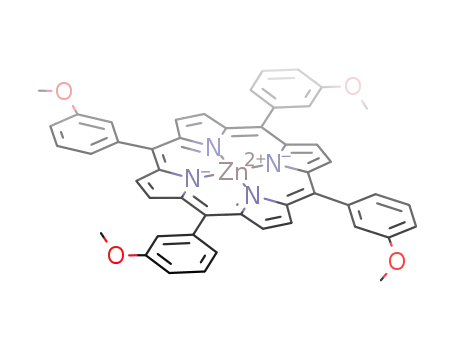 Molecular Structure of 95213-01-7 ([5,10,15,20-tetrakis(3-methoxyphenyl)-21H,23H-porphinato(2-)-κN21,κN22,κN23,κN24]zinc)