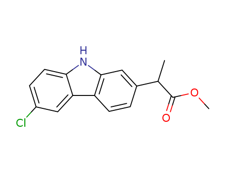 9H-Carbazole-2-acetic acid, 6-chloro-a-methyl-, methyl ester