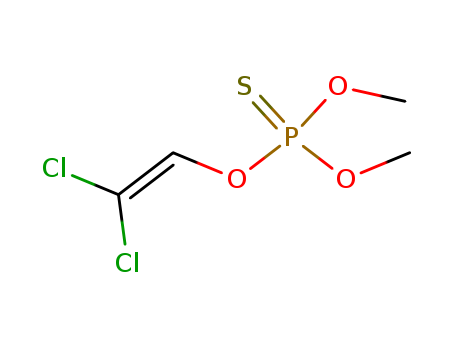 36560-17-5,O-(2,2-dichlorovinyl) O,O-dimethylthiophosphate,Phosphorothioicacid, 2,2-dichlorovinyl O,O-dimethyl ester (6CI); O-(2,2-Dichlorovinyl) O,O-dimethylphosphorothioate; O-(2,2-Dichlorovinyl) O,O-dimethyl thionophosphate