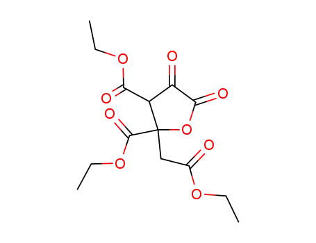 Molecular Structure of 95800-58-1 (2-ethoxycarbonylmethyl-4,5-dioxo-tetrahydro-furan-2,3-dicarboxylic acid diethyl ester)