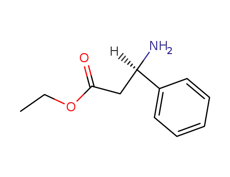 Molecular Structure of 3082-68-6 ((R)-3-Amino-3-phenylpropionicacidethylester)