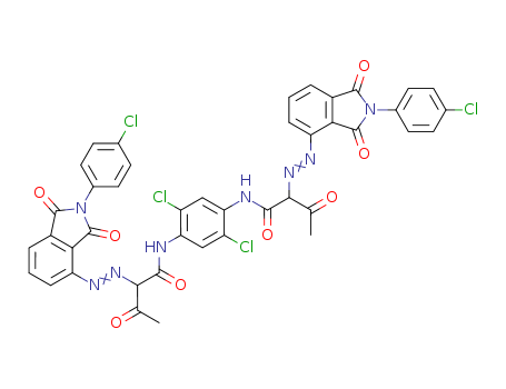 57532-29-3,N,N'-(2,5-dichloro-1,4-phenylene)bis[2-[[2-(4-chlorophenyl)-2,3-dihydro-1,3-dioxo-1H-isoindol-4-yl]azo]-3-oxobutyramide],Butanamide,N,N'-(2,5-dichloro-1,4-phenylene)bis[2-[[2-(4-chlorophenyl)-2,3-dihydro-1,3-dioxo-1H-isoindol-4-yl]azo]-3-oxo-(9CI)