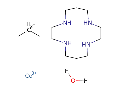Molecular Structure of 111323-58-1 (H<sub>2</sub>O(1,4,8,11-tetraazacyclotetradecane)CoPr<sup>(2+)</sup>)