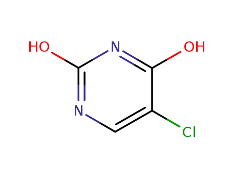 Molecular Structure of 107577-08-2 (2,4-Pyrimidinediol, 5-chloro- (9CI))