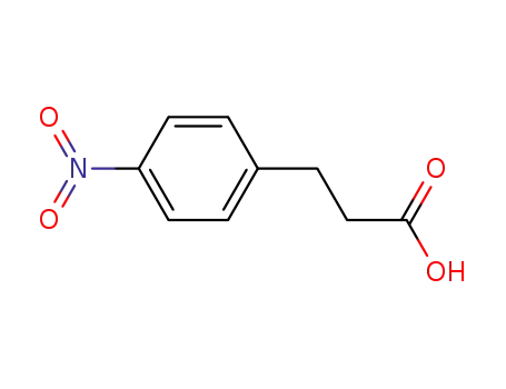 Molecular Structure of 16642-79-8 (3-(4-Nitrophenyl)propanoic acid)